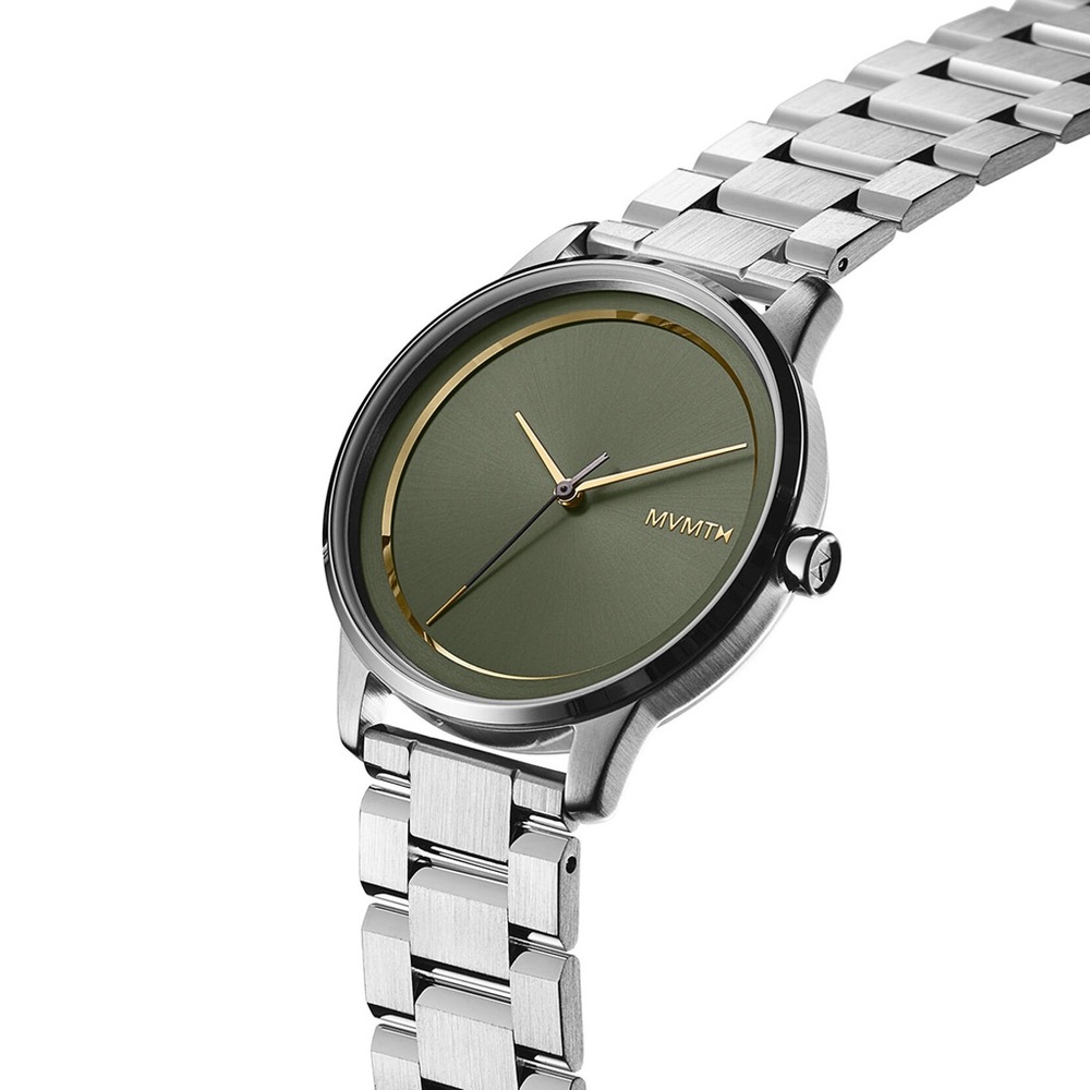 MVMT Unisex Silver Watch with Green Dial - Picture 2 of 5